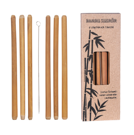 Bambu Sugrör 6 st