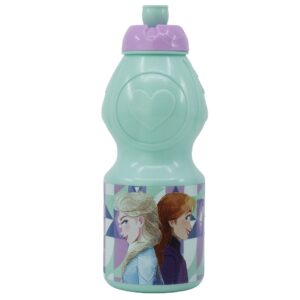 Disney Frost/Frozen Anna och Elsa Vattenflaska 400ml Turkos