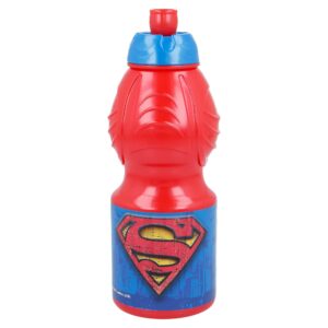 Stålmannen Vattenflaska/Sportflaska 400ml Röd