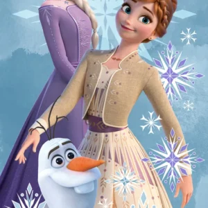 Badhandduk Frost Elsa Anna och Olof 70X140cm 100% bomull