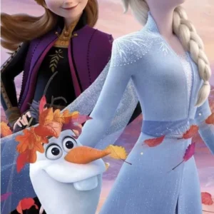 Badhandduk Disney Frost Magiska Natur 70X140cm 100% bomull