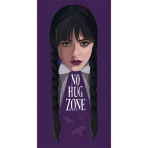 Badhandduk Wednesday No Hug Zone 70X140cm 100% bomull