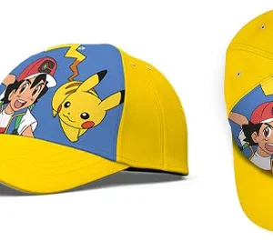 Keps Pokemon Gul Ash Pikachu