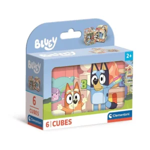 Bluey Pussel 6-bitar kuber Clementoni