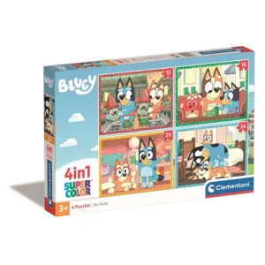 Bluey 4-i-1 Pussel Clementoni Clementoni 12-24 bitar