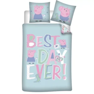 Påslakanset Greta Gris Best Day Ever 140x200cm