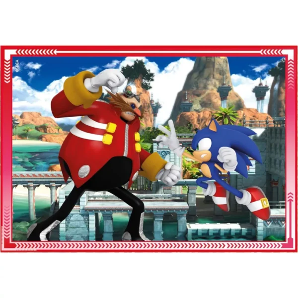 Sonic the Hedgehog 4-i-1 Pussel 12-24 bitar  Clementoni - Bild 3