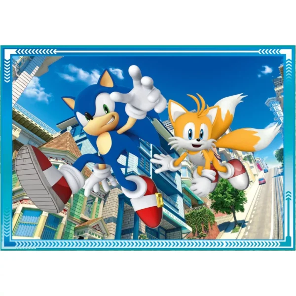 Sonic the Hedgehog 4-i-1 Pussel 12-24 bitar  Clementoni - Bild 5