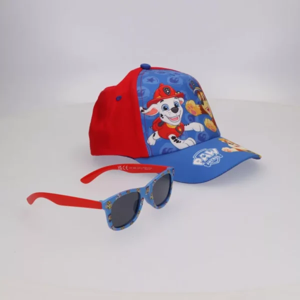 Paw Patrol Keps & Solglasögon Set 53 cm – UV400 Skydd Blå - Bild 4