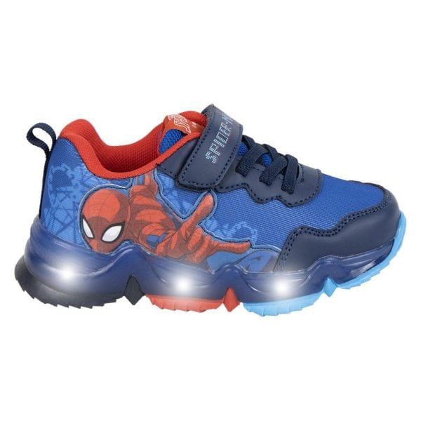 Spiderman LED-flashande, lysande skor storlek 31