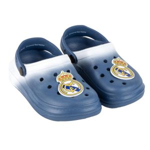 Real Madrid barntofflor blå, storlek 28/29