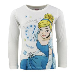 Disney Princess Cinderella vit lång tröja för barn, storlek 7 år / 122 cm