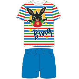 Bing randiga korta barnpyjamas 92 cm