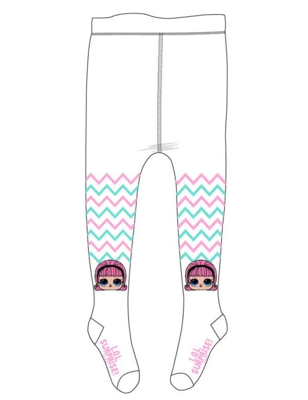 LOL Surprise vita barnstrumpbyxor 7–8 år / 122–128 cm