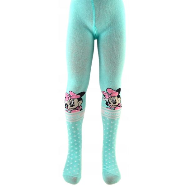 Disney Minnie prickiga gröna barnstrumpbyxor 8–9 år / 128–134 cm