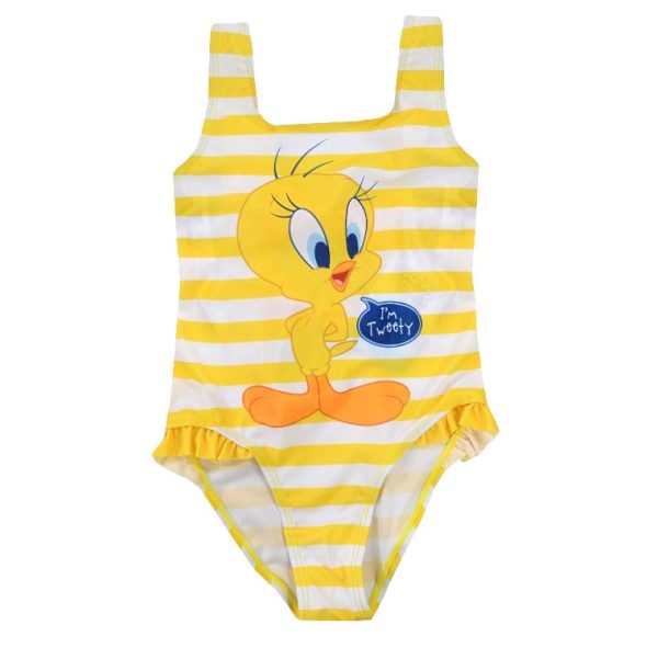 Looney Tunes Tweety barnbaddräkt, storlek 104/110 cm