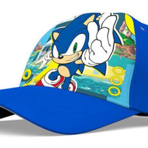 Sonic the Hedgehog Keps Barn 54 cm – Blå Baseballkeps med Sonic Motiv, Lätt & Bekväm, Justerbar Passform