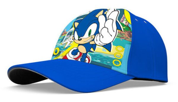 Sonic the Hedgehog Keps Barn 54 cm – Blå Baseballkeps med Sonic Motiv, Lätt & Bekväm, Justerbar Passform