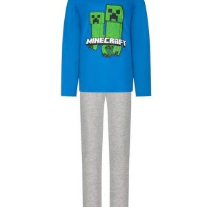 Minecraft TNT Blue barnpyjamas lång 8 år / 128 cm