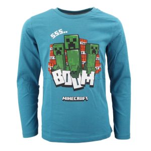 Minecraft Creeper barntröja med lång ärm, storlek 12 år