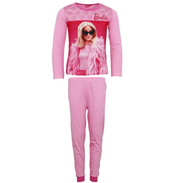 Barbie Elegant ljusrosa lång pyjamas barn 5 år / 110 cm
