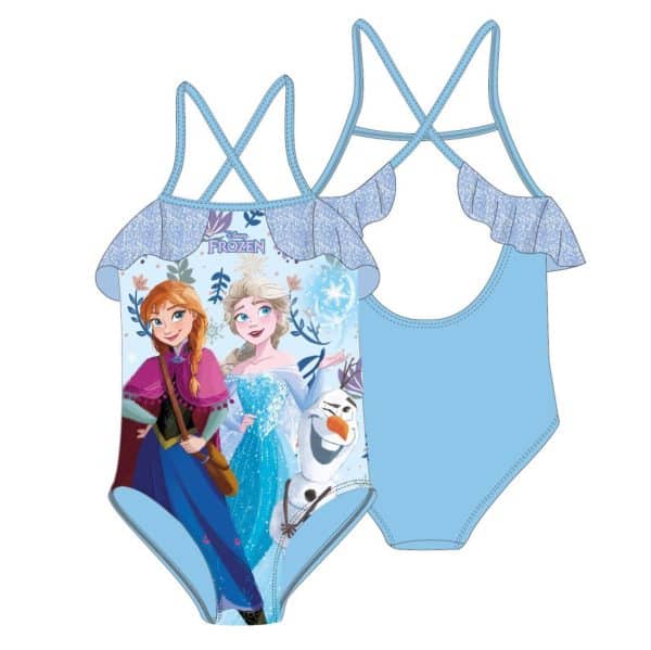 Disney Frozen Systrar blå barnbaddräkt, 3–4 år / 98–104 cm
