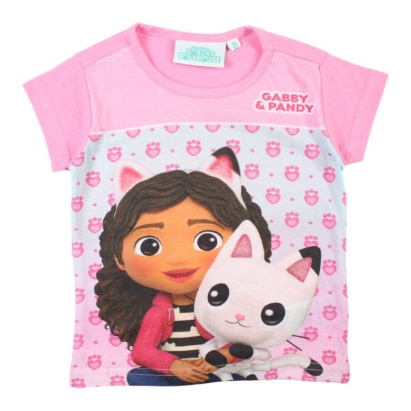 Gabbys Dockskåp Pandy Ljusrosa T-shirt kort ärm 5 år