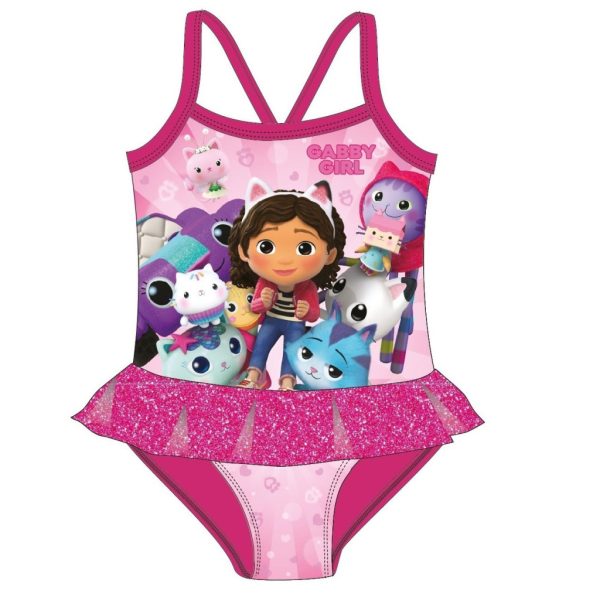 Gabbys Dockskåp Mates barnbaddräkt, 2-3 år / 92-98 cm