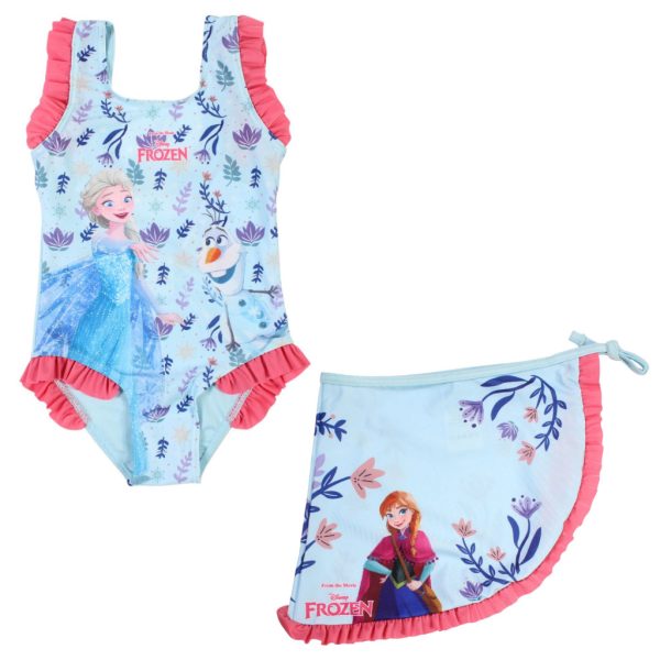 Disney Frozen Frolic baddräkt och sarong set 3–4 år / 98–104 cm