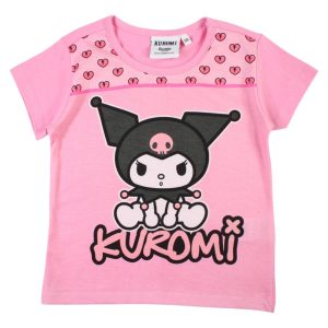 Hello Kitty Kuromi Rosa kortärmad t-shirt för barn, 3 år