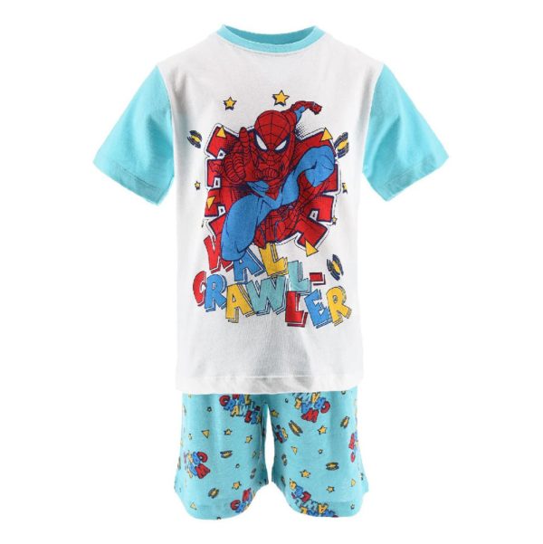 Spindelmannen Wall Crawler Blue kort pyjamas 4 år / 104 cm