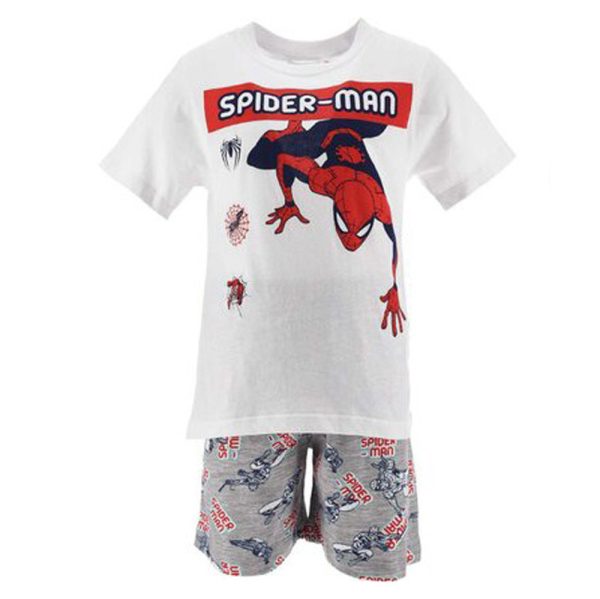 Spindelmannen Climb White kort pyjamas 3 år / 98 cm