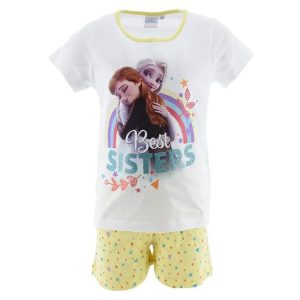 Disney Frozen Best Sisters vita korta pyjamas för barn 8 år / 128 cm