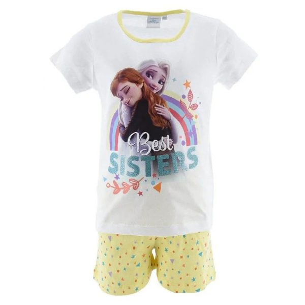 Disney Frozen Best Sisters vita korta pyjamas 8 år / 128 cm