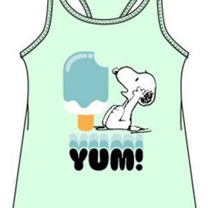 Snoopy Yum barnkort t-shirt, topp för 10 år