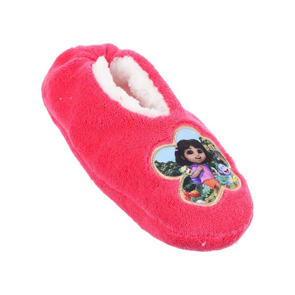 Dora the Explorer vintertofflor med blommönster, storlek 31/34