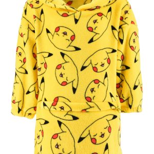 Pokémon Pika fleecefilt med poncho, 4 år / 104 cm