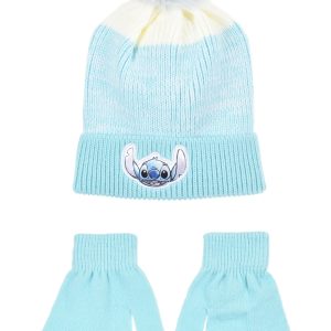 Disney Lilo and Stitch barnmössa och vantar Ombre blå 52 cm
