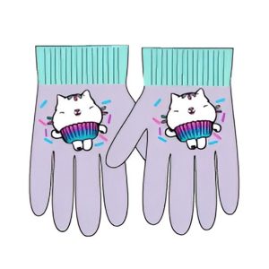 Gabby's  Dockskåp barnhandske Love Grey Love Purple