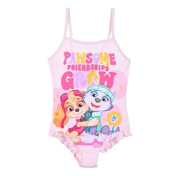 Paw Patrol Friendships ljusrosa barnbaddräkt, 116 cm