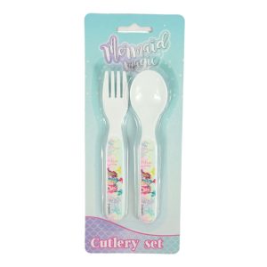 Mermaid Magic plastbestickset - 2 delar