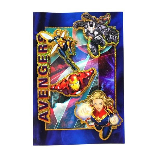 Avengers Marvel 3D gratulationskort 23x16 cm