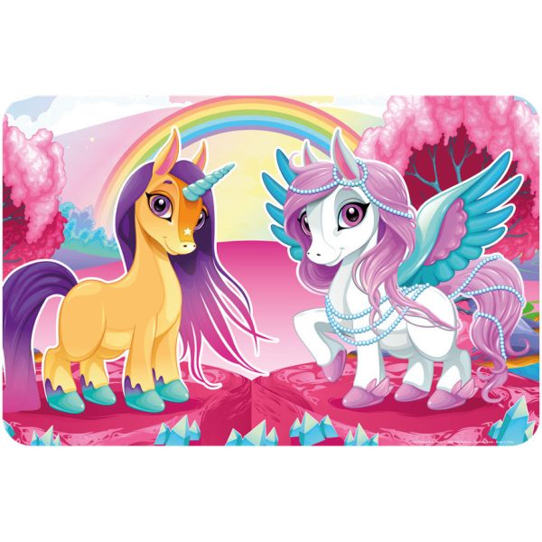 Enhörning och Pegasus bordsunderlägg 43x28 cm