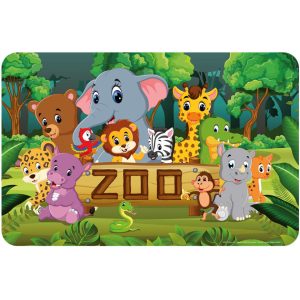 Animals Zoo bordsunderlägg 43x28 cm