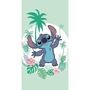 Disney Lilo and Stitch grön badhandduk, strandhandduk 70x140 cm