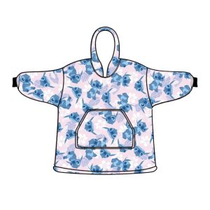 Disney Lilo and Stitch Light Rose poncho, mjuk fleecefilt för 3-6 år