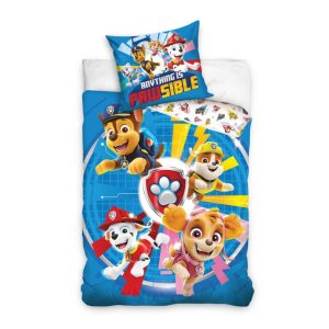 Paw Patrol Pawsible påslakanset 140×200 cm, 65×65 cm