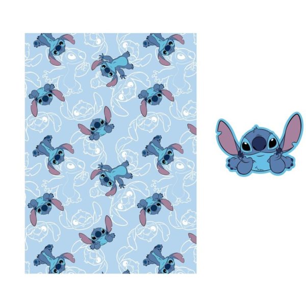 Disney Lilo and Stitch fleecefilt och kudde On The Belly