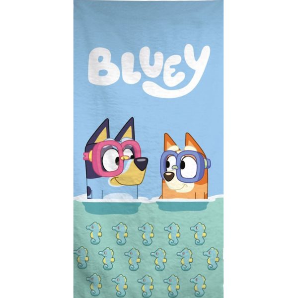 Bluey badhandduk, strandhandduk 70x140 cm (Snabbtorkande)