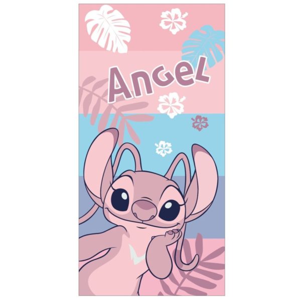 Disney Lilo and Stitch rosa badhandduk 70x140 cm snabbtorkande
